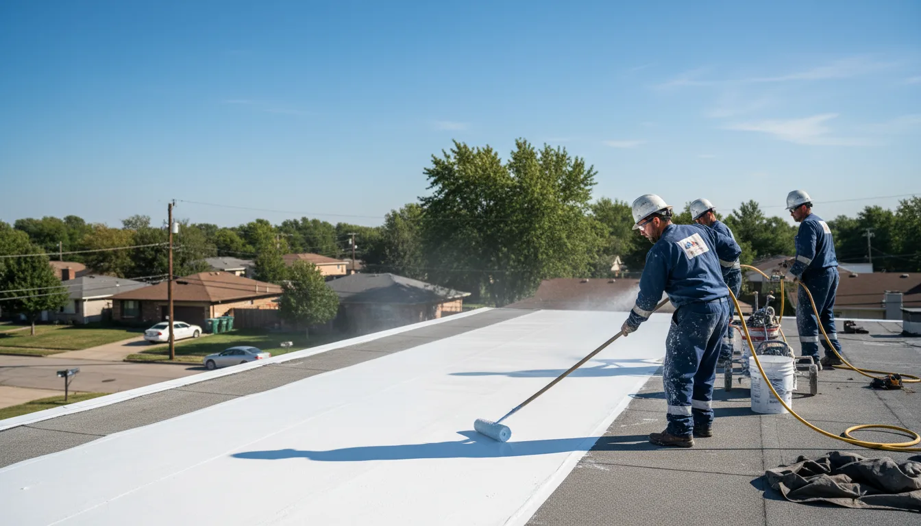 Commercial roof coating in New Edinburg, AR near me